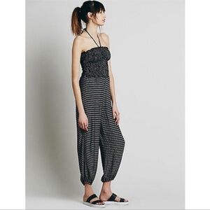 Free People Black Balloon Jumpsuit Size Large